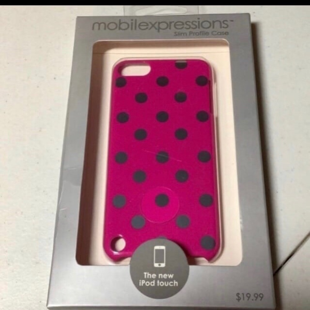 Expressions Magenta and silver Polka Dot Touch Case